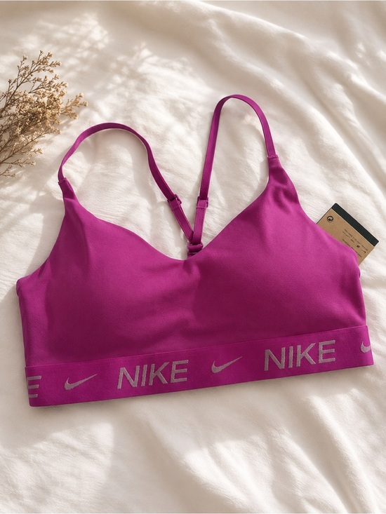 Nike Other - Nike Women's Magenta Logo Elastic Sports Bra